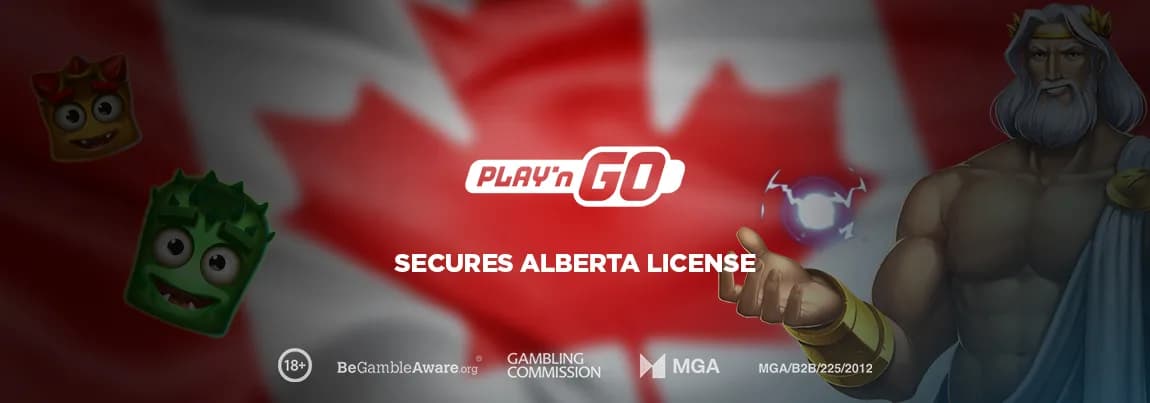 Play'n GO kildebillede fra nyheden om Alberta iGaming-licens