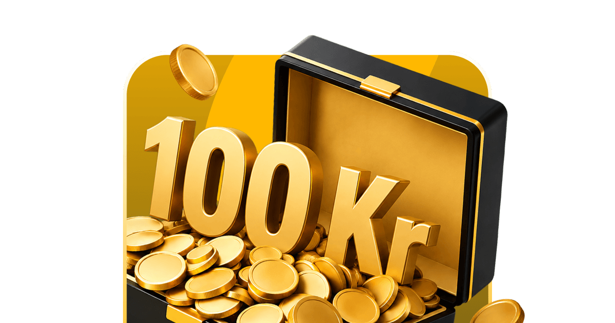 Stake.dk kampagnegrafik for 100 kr. kontant velkomsttilbud